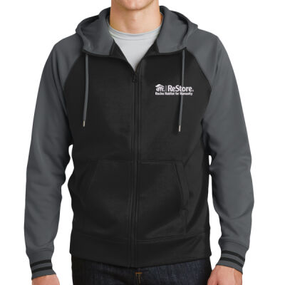 ReStore Embroidered - Sport Wick ® Varsity Fleece Full Zip Hooded Jacket Thumbnail