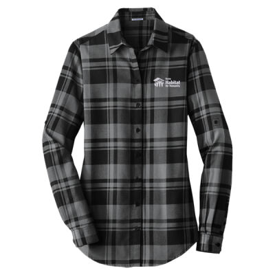 Habitat For Humanity - Ladies Plaid Flannel Tunic Thumbnail